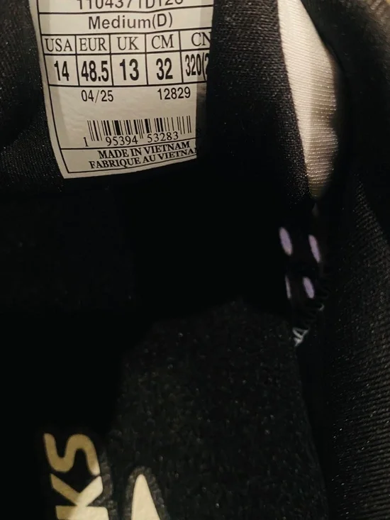 Brooks adrenaline GTS 24 size 14 Brooks Men's White and Black Athletic Shoes - Picture 8 of 8